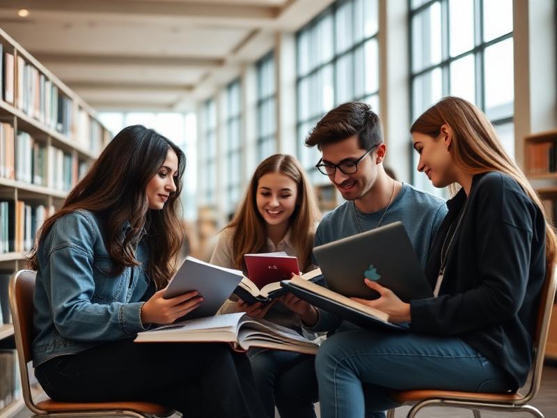 Students collaborating